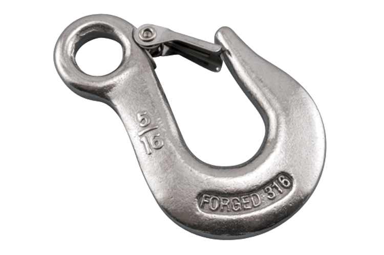 Stainless Steel Eye Slip Hook, Forged, Load Rated, S0454-0007, S0454-0008, S0454-0010, S0454-0013
